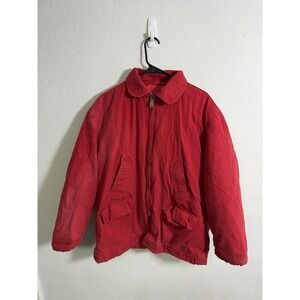 Vintage Hunters Friend Red Insulated Hunting Jacket Quilt Lined Work Coat XL